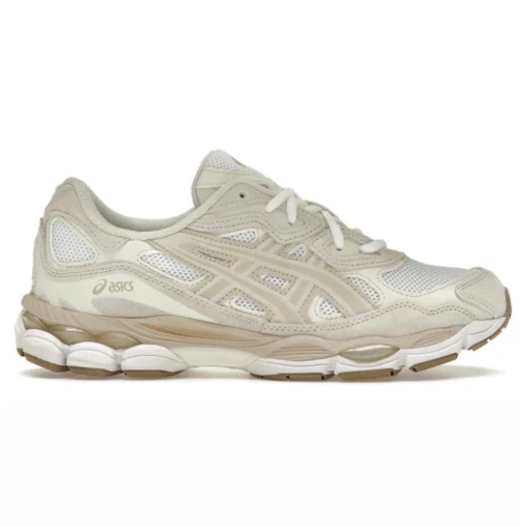Asics GEL NYC Beige Sneakers with Two Laces