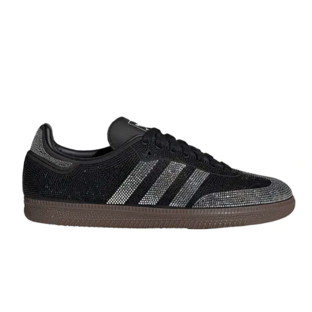 Adidas Samba OG Rhinestone Black Silver Women's