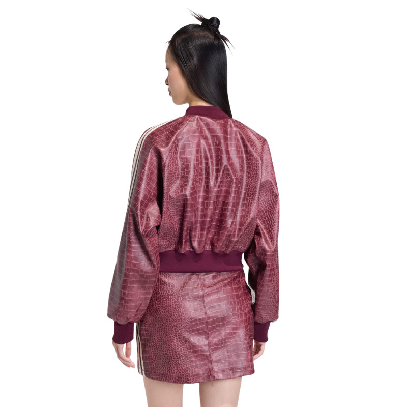 Pleather Jacket Maroon