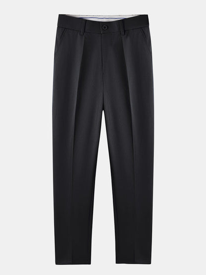 Geometric Jacquard Knitted Polo Shirt & Slim Fit Tapered Trousers