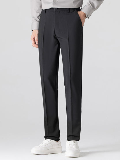 Geometric Jacquard Knitted Polo Shirt & Slim Fit Tapered Trousers