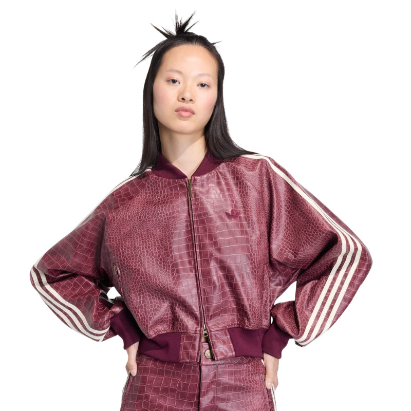 Pleather Jacket Maroon