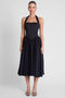 Hart Halter Corset Midi Dress - Black