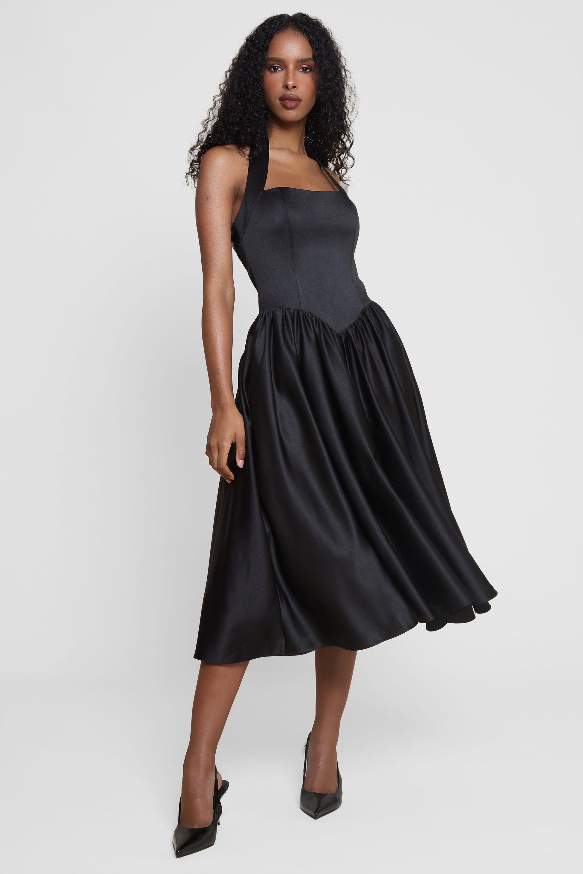 hearty corset midi dress Toccin Melody Corset Combo Midi Dress