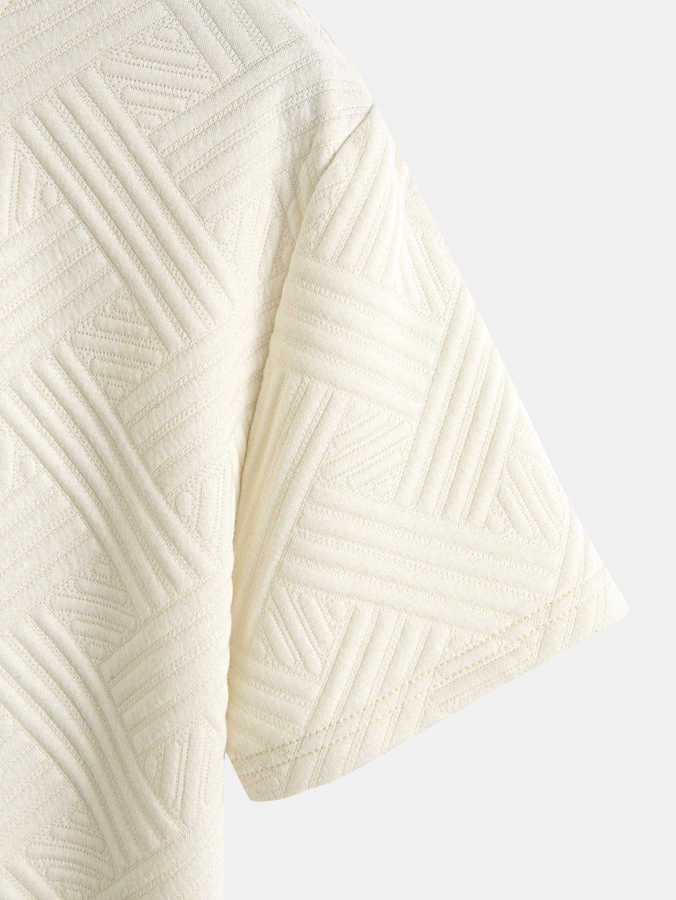 Striped Jacquard T-Shirt & Shorts Set