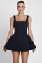 Ysabelle Babydoll Corset Mini Dress - Black