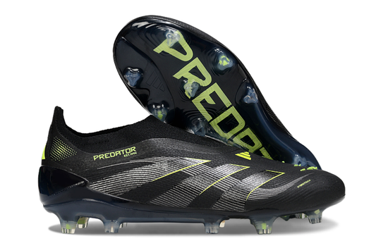 Predator Elite Laceless FG Black/Green